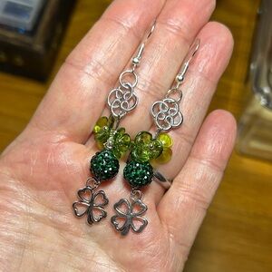 3/$25 Four Leaf Clover Dangle Earrings